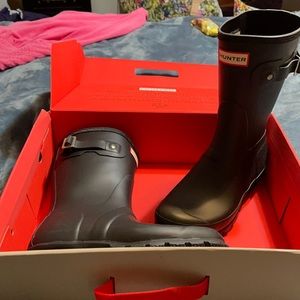 Hunter Original Short Matte Black Rain Boot